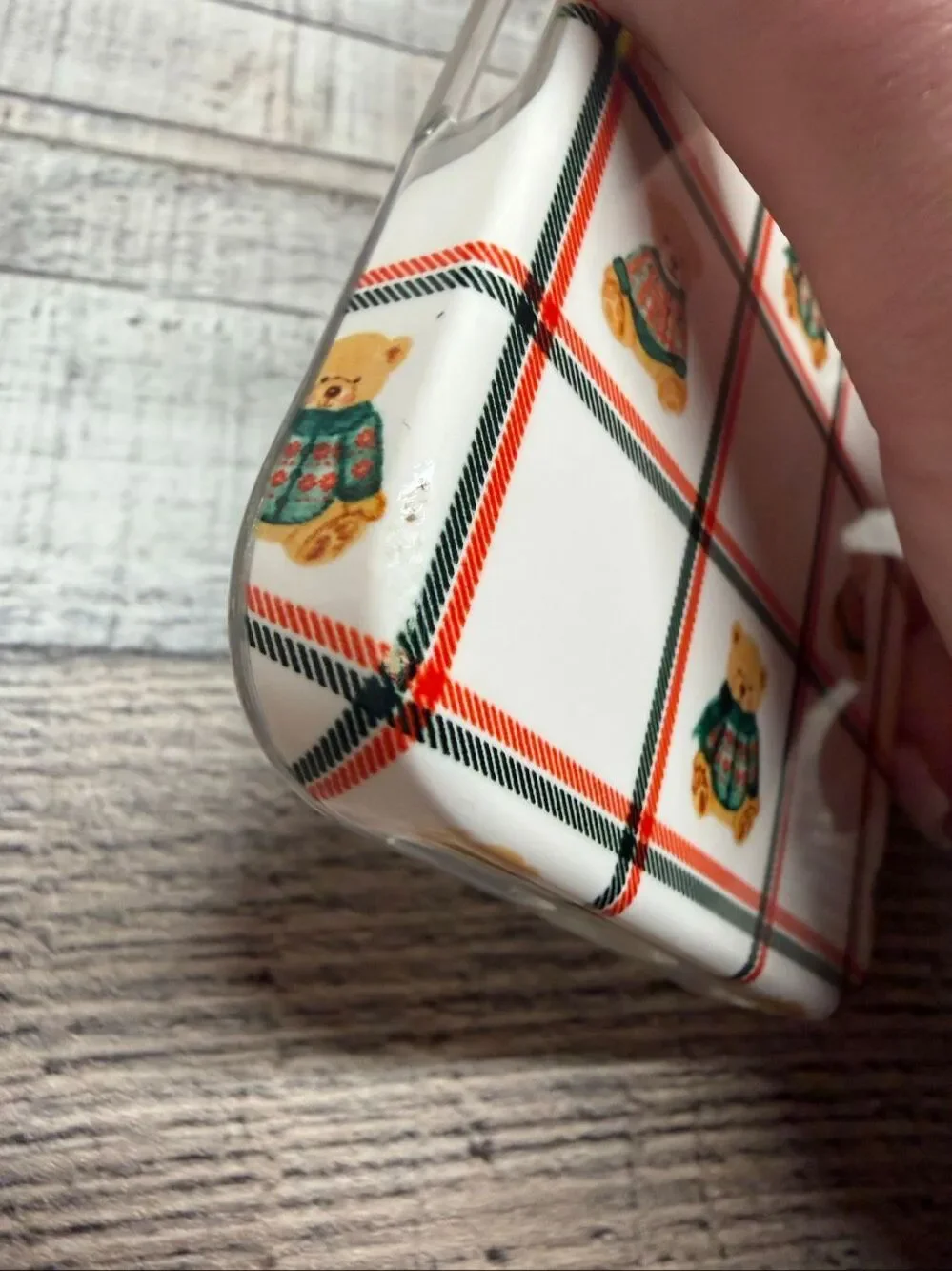 Casely Teddy Bear Sweaters Red Green Striped IPhone 17 Pro Max Case MagSafe